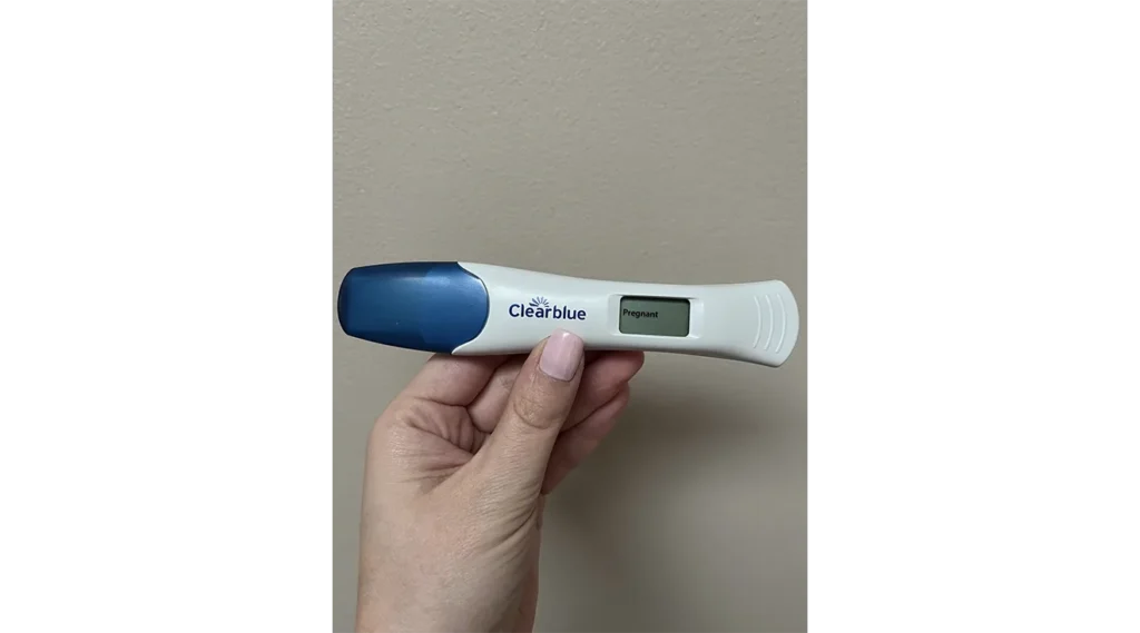 clear blue pregnancy test results